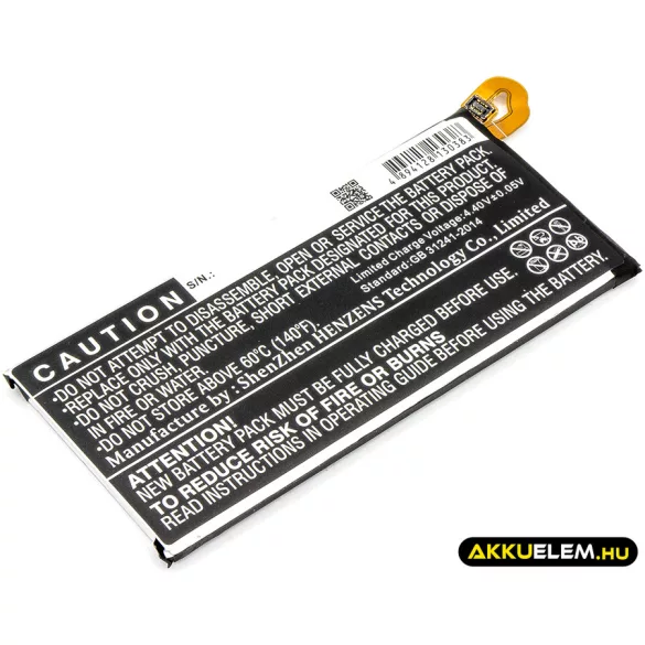Utángyártott Samsung mobil Li-Polymer akkumulátor 3.85V 2400mAh EB-BJ330ABE - CameronSino