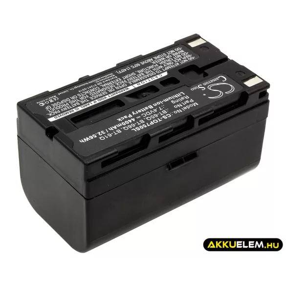 Utángyártott Topcon egyéb Li-ion akkumulátor 7.4V 4400mAh BT-65Q, BT-66Q - CameronSino