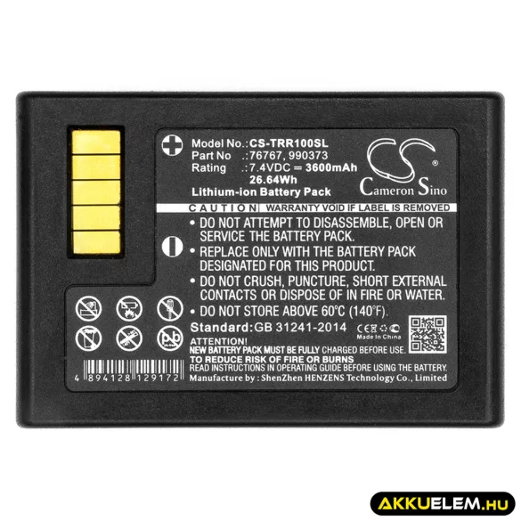 Utángyártott Trimble egyéb Li-ion akkumulátor 7.4V 3600mAh 76767, 990373 - CameronSino