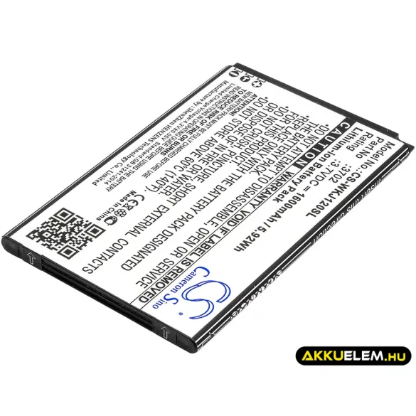 Utángyártott Wiko mobil Li-ion akkumulátor 3.7V 1600mAh 3702 - CameronSino