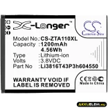 Utángyártott ZTE mobil Li-ion akkumulátor 3.8V 1200mAh Li3816T43P3h604550, Li3715T42P3h604550 - CameronSino