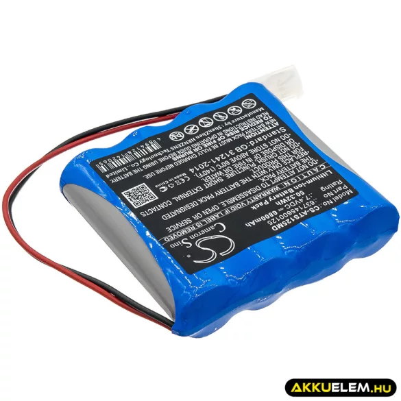 Utángyártott Atmos Orvosi Li-ion akkumulátor 7.4V 6800mAh 637145600125 - CameronSino