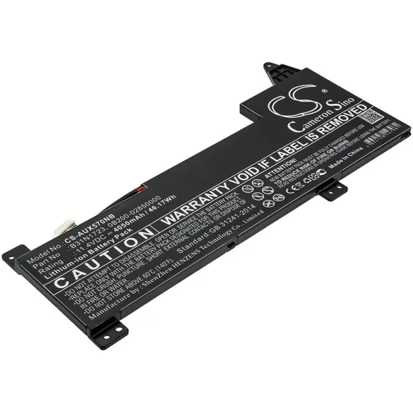 Utángyártott Asus laptop Li-ion akkumulátor 11.4V 4050mAh B31N1723, 0B200-02850000 - CameronSino