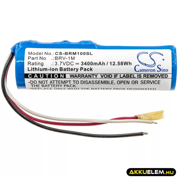 Utángyártott Braven hangszóró Li-ion akkumulátor 3.7V 3400mAh BRV-1M - CameronSino