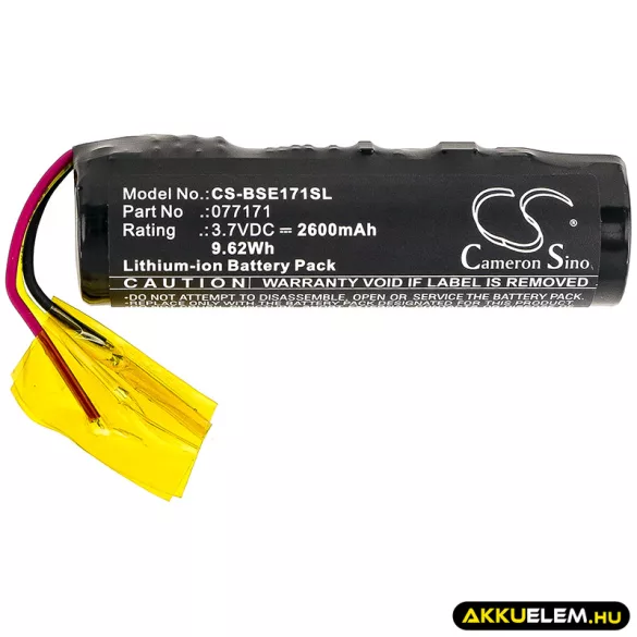 Utángyártott Bose hangszóró Li-ion akkumulátor 3.7V 2600mAh 77171 - CameronSino