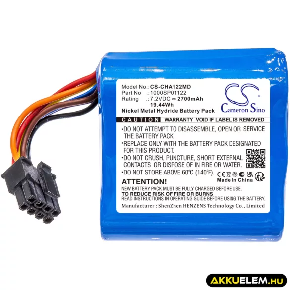Utángyártott CardinalHealth Orvosi Ni-MH akkumulátor 7.2V 2700mAh 1000SP01080, 1000SP01122 - CameronSino