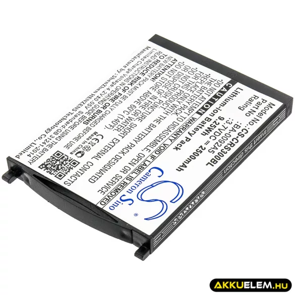 Utángyártott CipherLab Vonalkód szkenner Li-ion akkumulátor 3.7V 2500mAh BA-0092A5, KBRS300X01503 - CameronSino