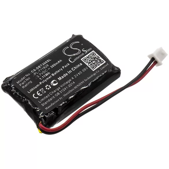 Utángyártott Educator Kutyanyakörv Li-Polymer akkumulátor 3.7V 300mAh PL-711828, PL-711828N - CameronSino