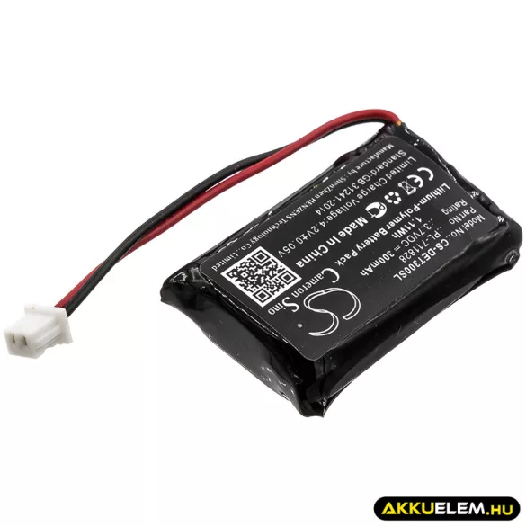 Utángyártott Educator Kutyanyakörv Li-Polymer akkumulátor 3.7V 300mAh PL-711828, PL-711828N - CameronSino