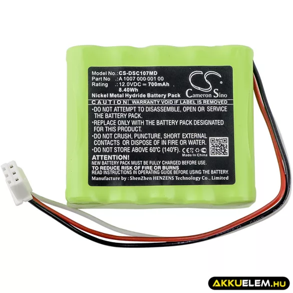 Utángyártott Propex Orvosi Ni-MH akkumulátor 12V 700mAh - CameronSino