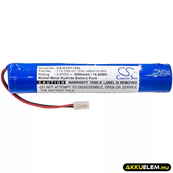 Utángyártott Inficon egyéb Ni-MH akkumulátor 3.6V 3000mAh 712-700-G1, EAC-460015-003 - CameronSino
