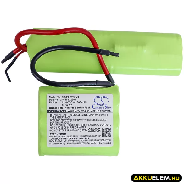Utángyártott Electrolux porszívó Ni-MH akkumulátor 12V 1300mAh 4055132304 - CameronSino