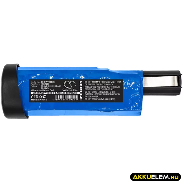 Utángyártott Shark porszívó Li-ion akkumulátor 10.8V 2000mAh XFBT200, XFBT200EU - CameronSino
