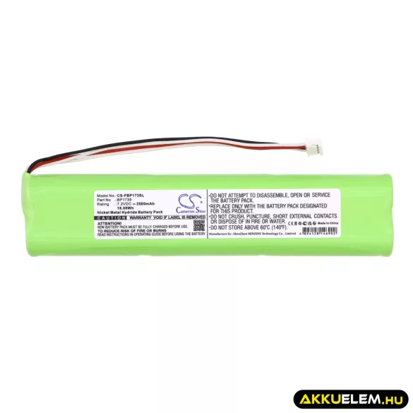 Utángyártott Fluke egyéb Ni-MH akkumulátor 7.2V 2500mAh BP1735 - CameronSino