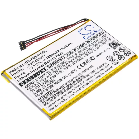 Utángyártott Fiio Erősítő Li-Polymer akkumulátor 3.7V 1800mAh AEC404677 - CameronSino