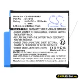 Utángyártott GoPro Kamera Li-ion akkumulátor 3.85V 1220mAh SPJB1B, 601-27537-000 - CameronSino