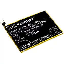   Utángyártott Google mobil Li-Polymer akkumulátor 3.85V 3000mAh G013C-B, 823-00086-01 - CameronSino