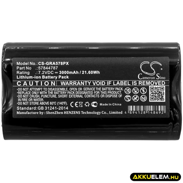 Utángyártott Gardena Kertészeti eszköz Li-ion akkumulátor 7.2V 3000mAh 57844787 - CameronSino