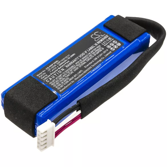 Utángyártott Harman/Kardon hangszóró Li-Polymer akkumulátor 7.4V 3000mAh CP-HK06, GSP1029102 01 - CameronSino