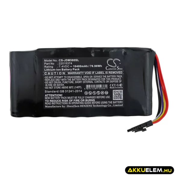Utángyártott Viavi egyéb Li-ion akkumulátor 7.4V 10400mAh 22015374, 22016374 - CameronSino