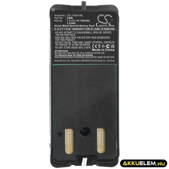 Utángyártott JAY Daru távirányító Ni-MH akkumulátor 3.6V 700mAh UWB - CameronSino
