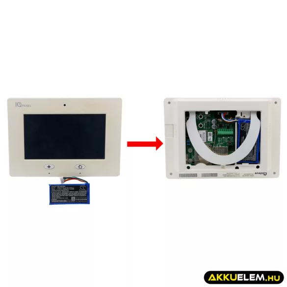 Utángyártott Qolsys Riasztó rendszer Li-Polymer akkumulátor 7.4V 2600mAh QR0018-840, IM198 - CameronSino
