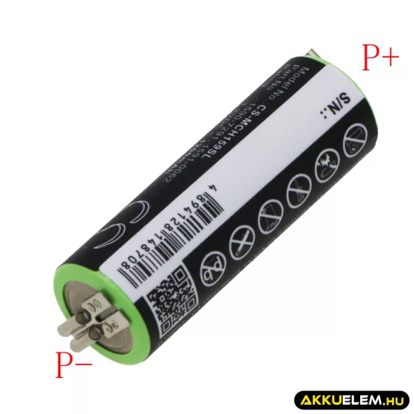 Utángyártott Moser Borotva Ni-MH akkumulátor 1.2V 1200mAh 1590-7291, 1591-0062 - CameronSino