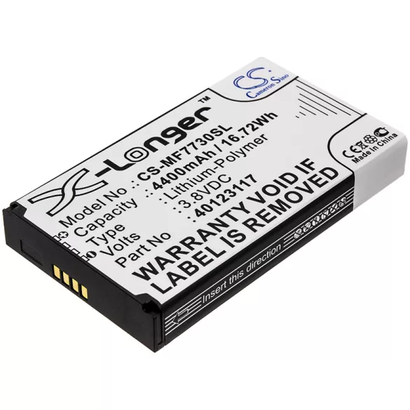 Utángyártott Verizon Hotspot Li-Polymer akkumulátor 3.8V 4400mAh 40123117 - CameronSino