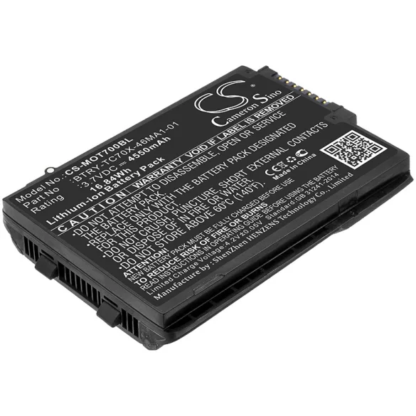 Utángyártott Motorola Vonalkód szkenner Li-ion akkumulátor 3.7V 4550mAh 82-171249-01, 82-171249-02 - CameronSino