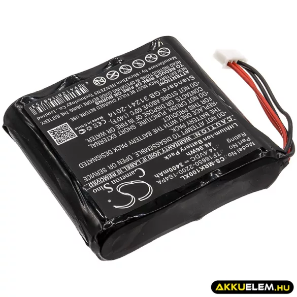 Utángyártott Marshall hangszóró Li-ion akkumulátor 14.4V 3400mAh TF18650-2200-1S4PA - CameronSino