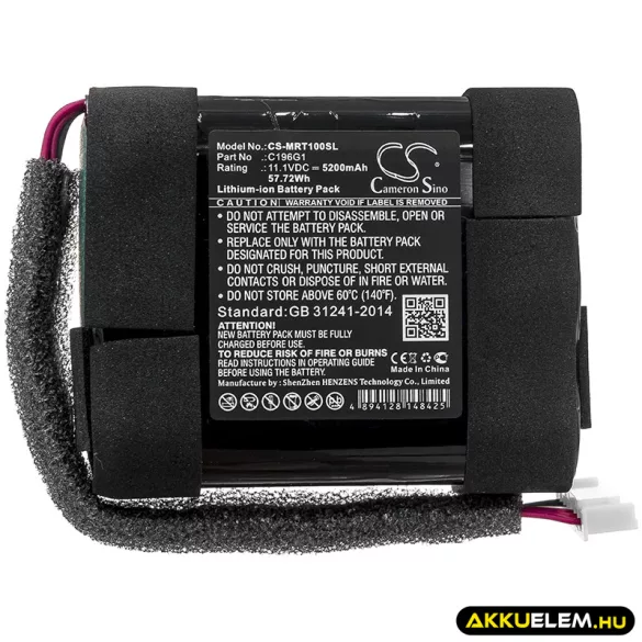Utángyártott Marshall hangszóró Li-ion akkumulátor 11.1V 5200mAh C196G1 - CameronSino