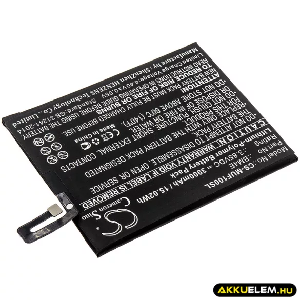 Utángyártott Pocophone mobil Li-Polymer akkumulátor 3.85V 3900mAh BM4E - CameronSino