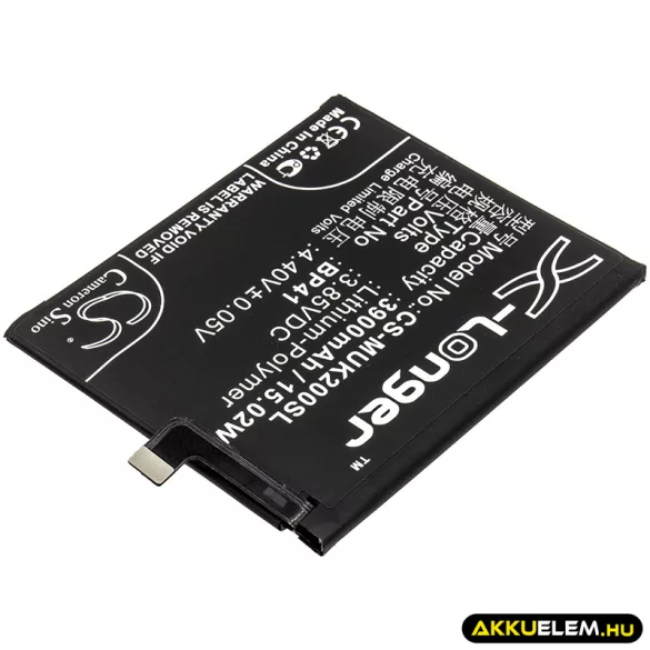 Utángyártott Xiaomi mobil Li-Polymer akkumulátor 3.85V 3900mAh BP41 - CameronSino