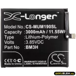 Utángyártott Xiaomi mobil Li-Polymer akkumulátor 3.85V 3000mAh BM3H - CameronSino