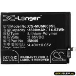 Utángyártott Xiaomi mobil Li-Polymer akkumulátor 3.85V 3800mAh BN46 - CameronSino