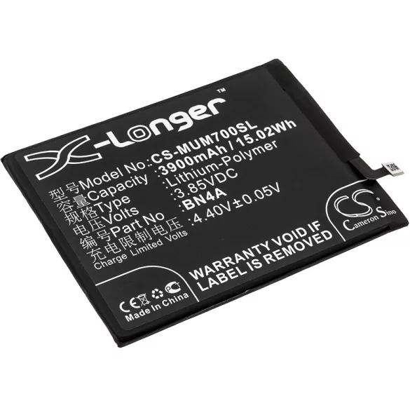 Utángyártott Redmi mobil Li-Polymer akkumulátor 3.85V 3900mAh BN4A - CameronSino
