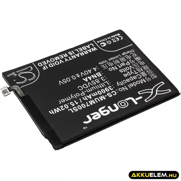 Utángyártott Redmi mobil Li-Polymer akkumulátor 3.85V 3900mAh BN4A - CameronSino