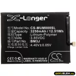 Utángyártott Xiaomi mobil Li-Polymer akkumulátor 3.85V 3250mAh BM3J - CameronSino