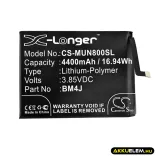 Utángyártott Xiaomi mobil Li-Polymer akkumulátor 3.85V 4400mAh BM4J - CameronSino