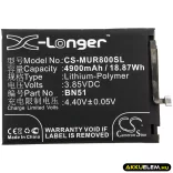 Utángyártott Xiaomi mobil Li-Polymer akkumulátor 3.85V 4900mAh BN51 - CameronSino
