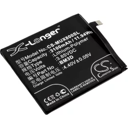   Utángyártott Xiaomi mobil Li-Polymer akkumulátor 3.85V 3100mAh BM3D - CameronSino