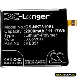 Utángyártott Nokia mobil Li-Polymer akkumulátor 3.85V 2900mAh HE351 - CameronSino