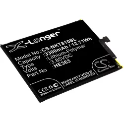   Utángyártott Nokia mobil Li-Polymer akkumulátor 3.85V 3300mAh HE363, HE362 - CameronSino