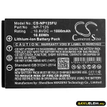 Utángyártott Fujifilm Kamera Li-ion akkumulátor 10.8V 1000mAh NP-T125 - CameronSino