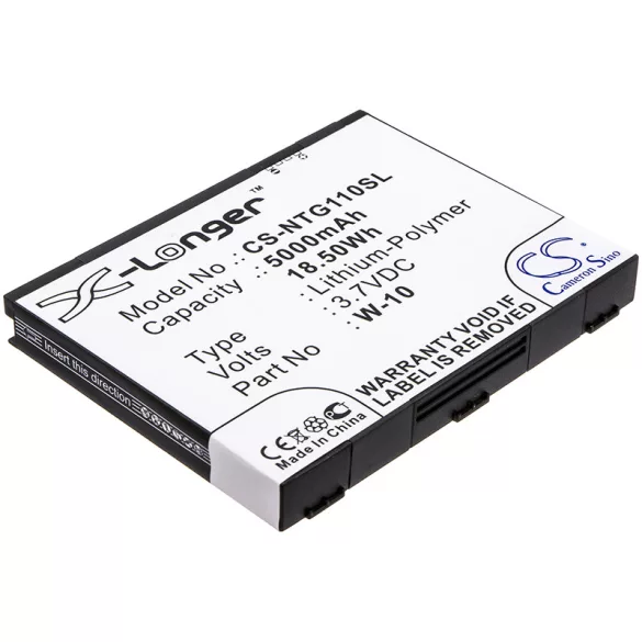Utángyártott Netgear Hotspot Li-Polymer akkumulátor 3.7V 5000mAh 308-10019-01, W-10 - CameronSino