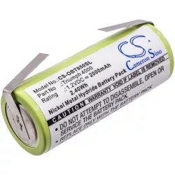   Utángyártott Oral-B Fogkefe Ni-MH akkumulátor 1.2V 2000mAh 3761, 3762 - CameronSino
