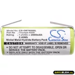 Utángyártott Oral-B Fogkefe Ni-MH akkumulátor 1.2V 2000mAh 3761, 3762 - CameronSino
