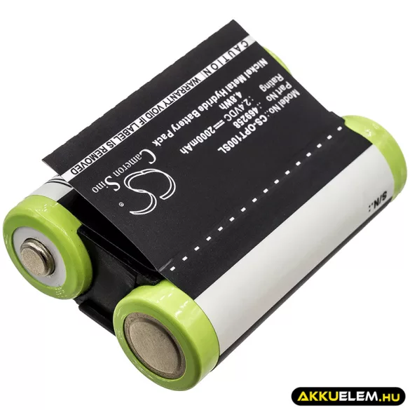 Utángyártott Optelec Elektronikus nagyító Ni-MH akkumulátor 2.4V 2000mAh EP-1, LBL-00911A - CameronSino