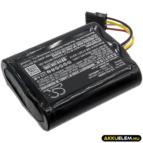 Utángyártott Physio-Control Orvosi Li-ion akkumulátor 11.1V 2600mAh 11141-000162, B11827 - CameronSino