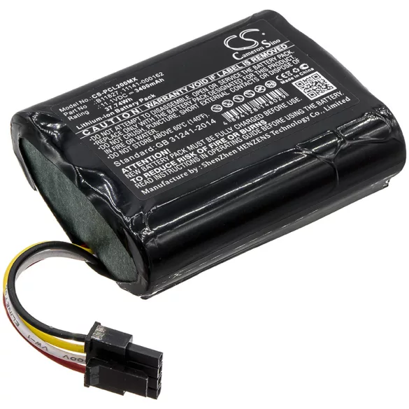 Utángyártott Physio-Control Orvosi Li-ion akkumulátor 11.1V 3400mAh 11141-000162, B11827 - CameronSino